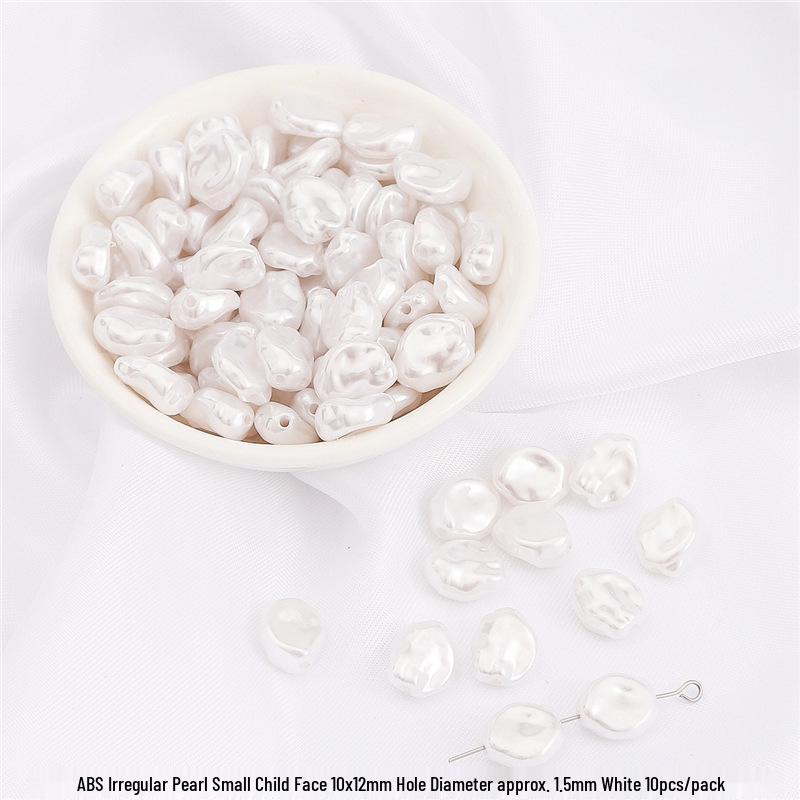 DIY Kit: High-Gloss Irregular Imitation Pearl Jewelry Accessories for Bracelets, Pendants, and Headdresses.