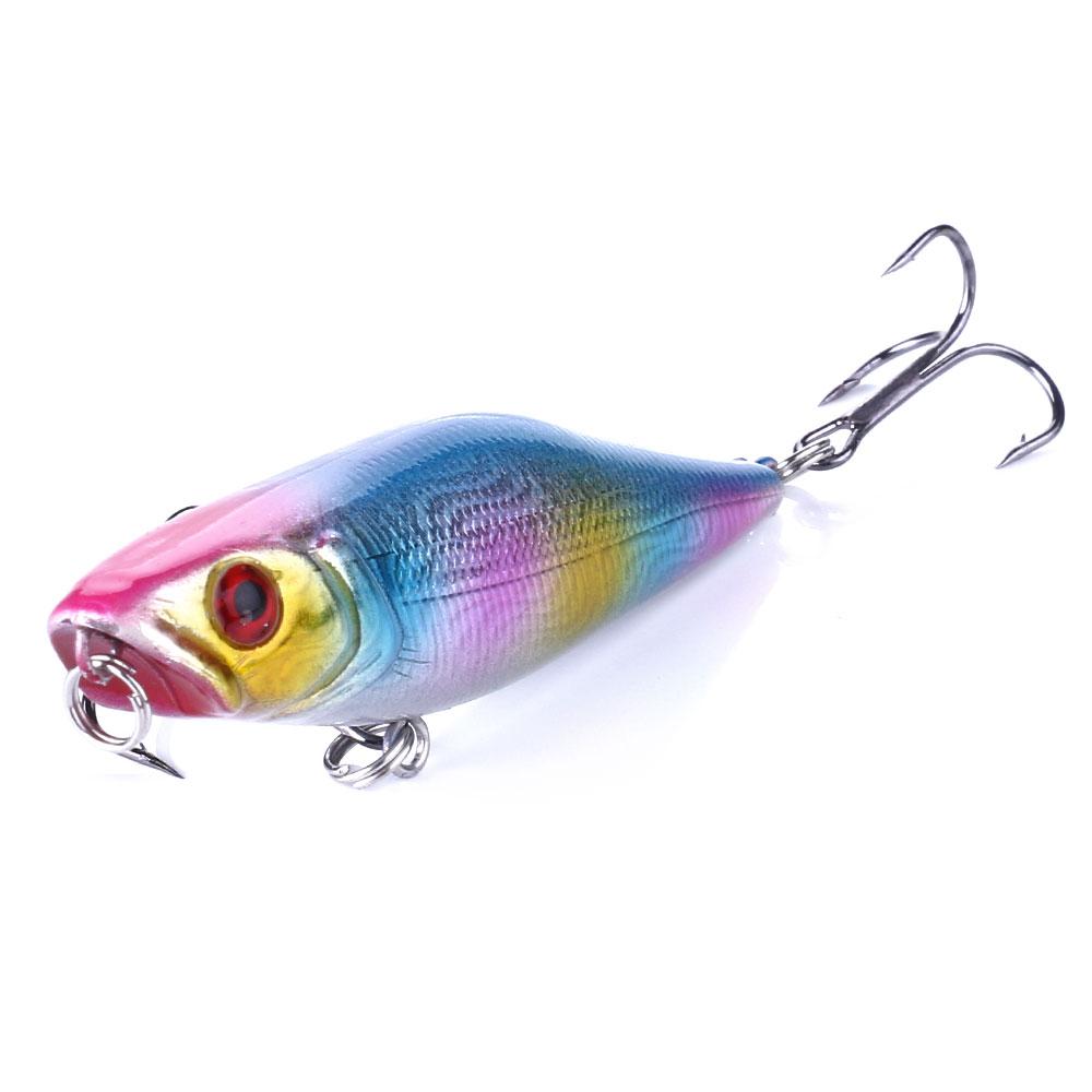 

HENGJIA 7 см 7,2 г Поппер Рыболовные приманки 3D глаза приманка воблёр рыболовные снасти