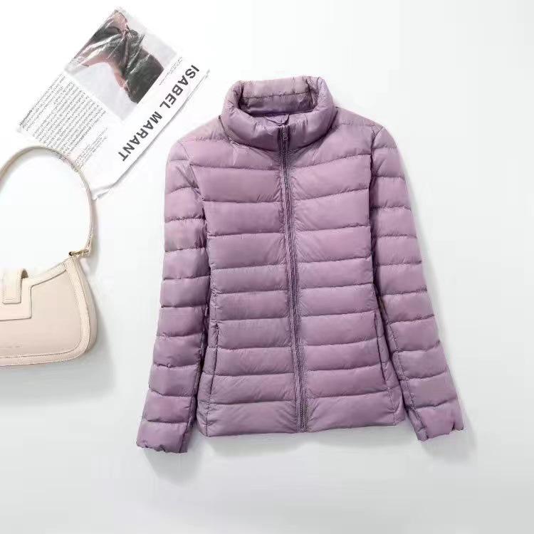 Women's Ultra-Light Plus Size Down Jacket - Short & Slim for Middle-Aged