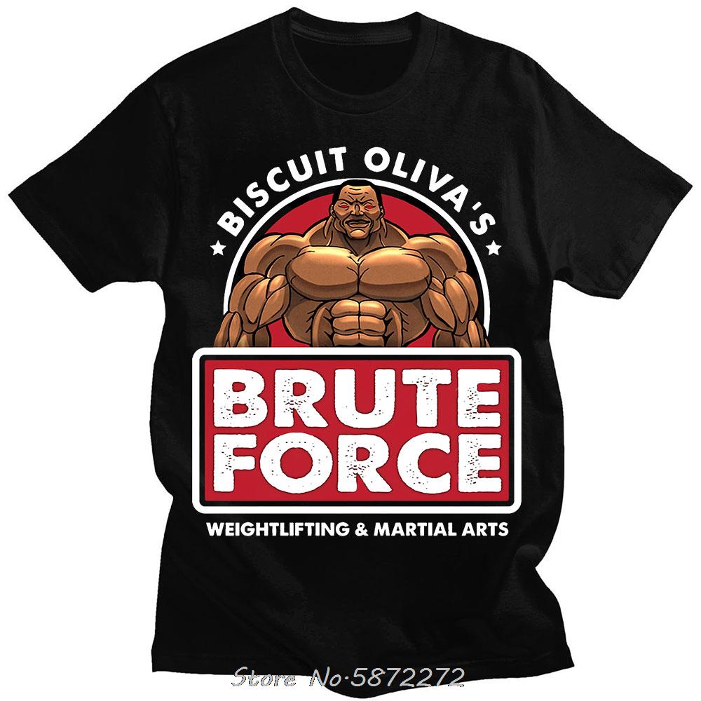 Baki The Grappler Anime Unisex T-Shirt Yujiro Hanma Lässiges Unisex Baumwoll-T-Shirt Kleidung Für Teenager Klassisches Punk-T-Shirt T-Shirt Kleidung