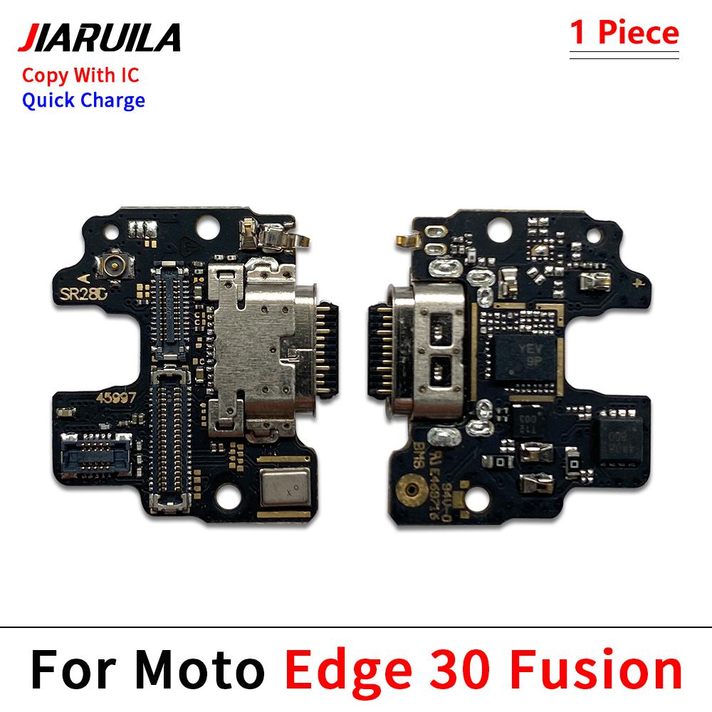 For Moto Edge 20 Lite Pro Edge 30 Fusion Neo USB Charging Port Charger Dock Connector Board Flex Cable With Mic Microphone