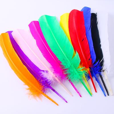 50Pcs Turkey Nest Feather Feather Feather Brush Bow And Arrow Crafts Decoration Diy Handmade Materials