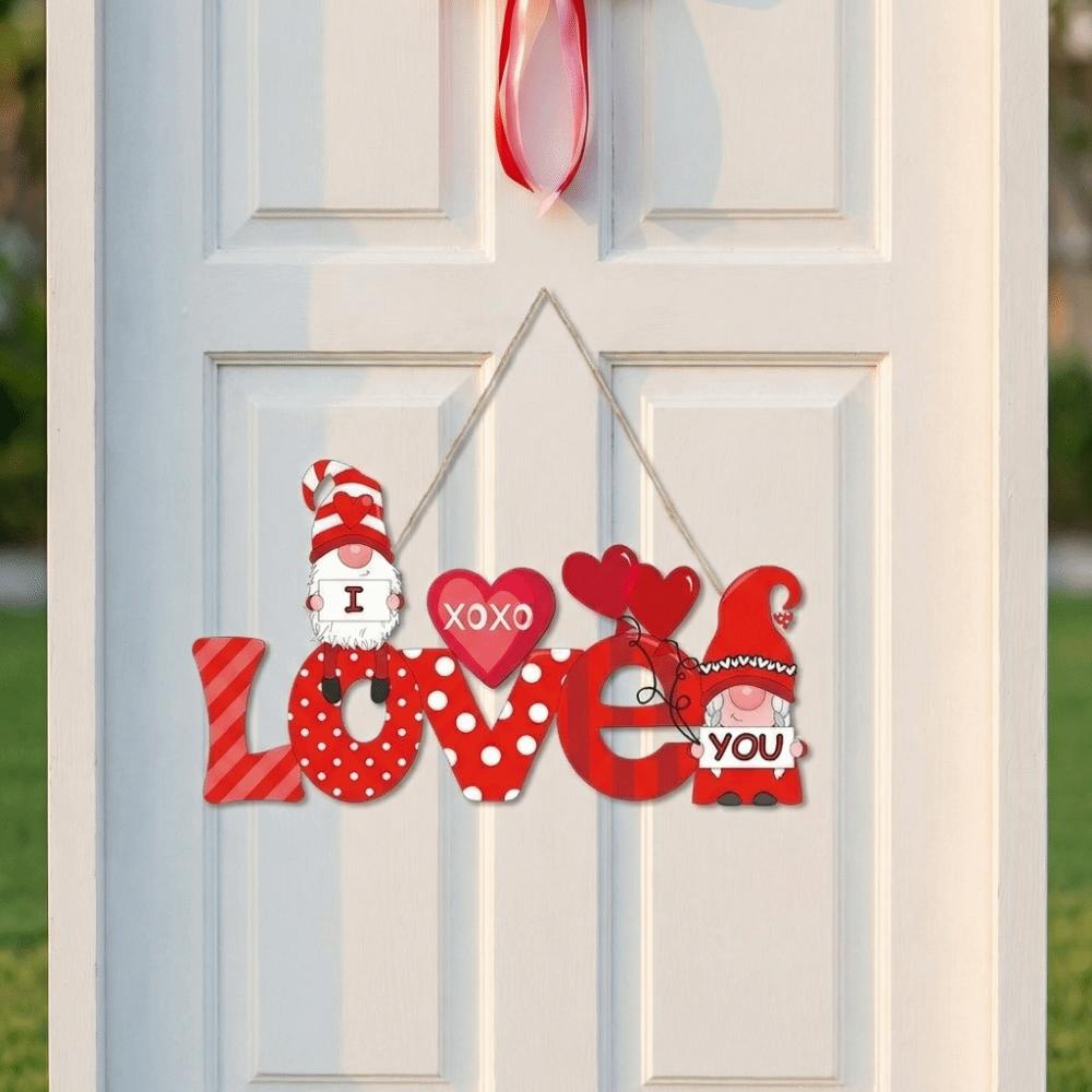 Exquisite Love Door Pendant Creative Valentine's Day Hanging Love Wall Hanging Home Decoration