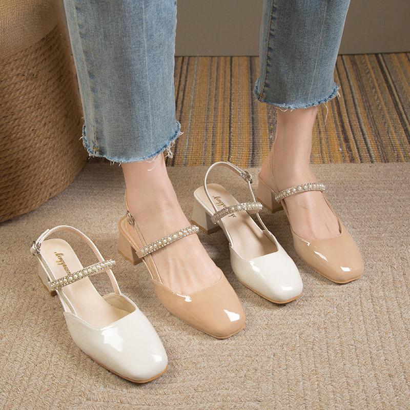 Women High Heels Sandals Crystal Dress Elegant Shoes Designer Woman Pumps 2025 Summer Trend Brand Casual Mujer Zapatos