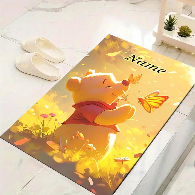 Custom 1Pc Piglet'S Butterflies Adventure Rug Office Carpet Indoor Outdoor Entrance Doormat Nonslip Soft And Comfortable Living Room D916359