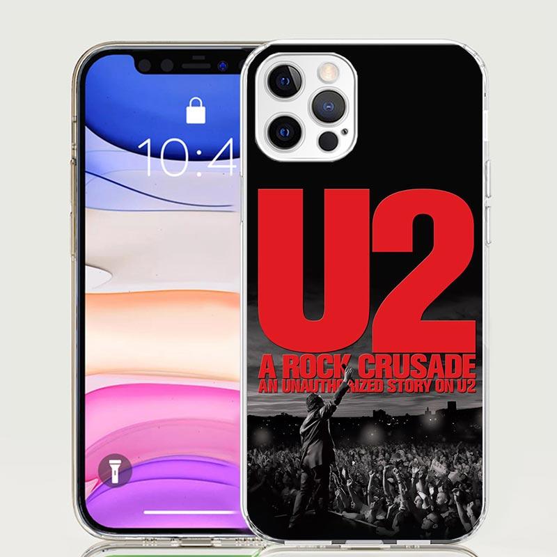 

Band U-U2 Rock Phone Case For iPhone 17 Air 16 15 Plus 11 14 Pro Max 13 Mini 12 7 8 + SE Pattern Art Customized Cover 17 Air 16 iPhone 14 Pro Max
