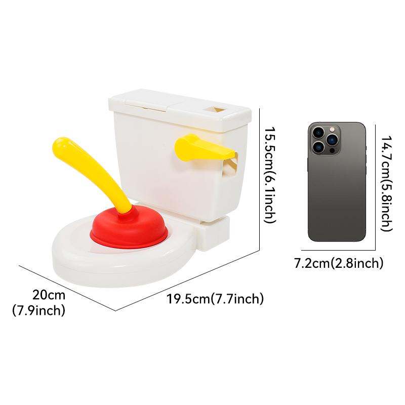 Jocuri amuzante de farsă, petrecere, familie, interactive, jucărie truc toaletă, jocuri, toaletă care trage apa și stropește, jucării de petrecere pentru cadou de ameliorare a stresului