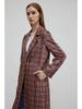 Manteau Épais Rétro à Carreaux Automne 2024 pour Femmes