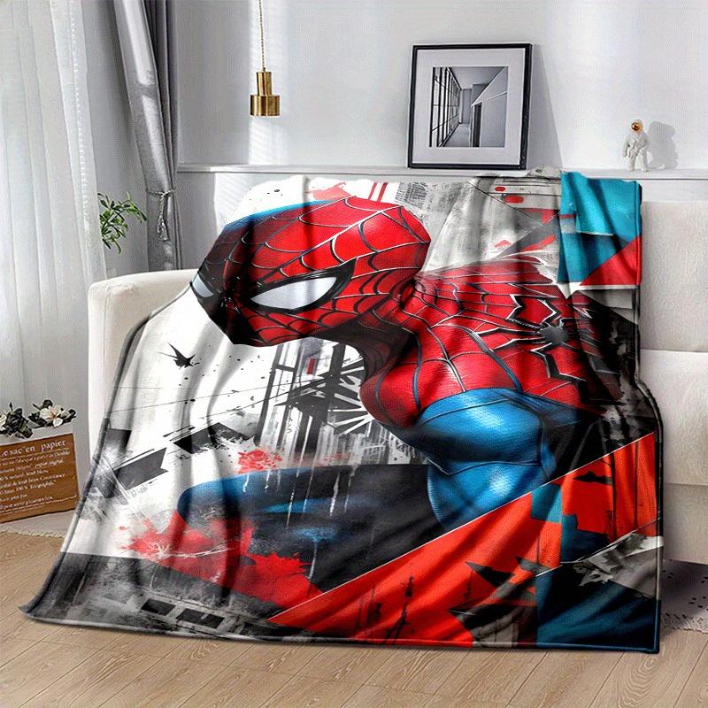 1pc Spider-Man Printing Blanket - Soft, All-Season Throw for Office Blanket, | Personalized Gift with Adorable Cartoon Design
