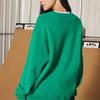 Anta Letter Print Crew Neck Long Sleeve Sweatshirt Unisex Tops Leopard-Green 172248768S-1