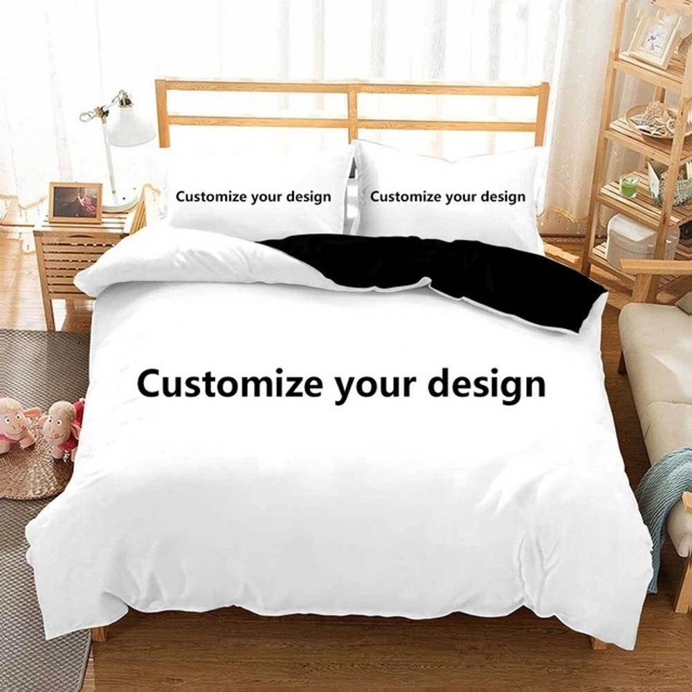 Custom Valentine'S Day Duvet Cover With Pillowcases Microfiber Photo 3D Digital Printed Bedding Set Full Queen King