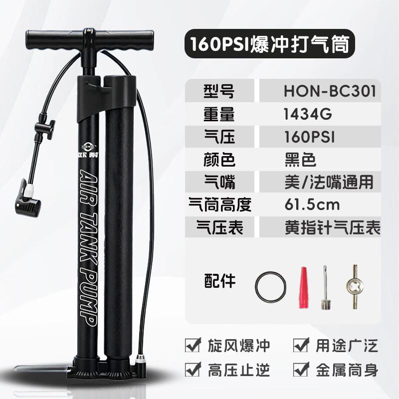 Lishi High-Pressure Dual-Tube Bike & EV Pump