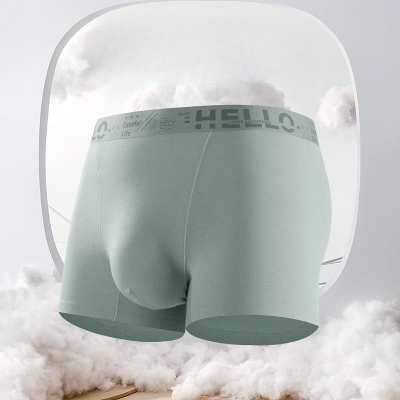 4pcs Men's Seamless Underwear with Breathable Mid Waist and Trendy Teenage Boxer Shorts Boxer Brief
