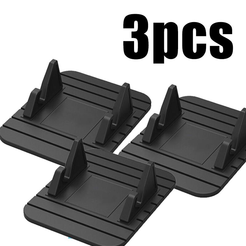 1/2/3PCS Anti-slip Car Silicone Phone Holder Universal Car Phone Holder Mat Non-slip Bracket For iPhone Samsung Xiaomi Huawei