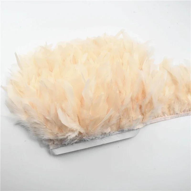 Colored Fluffy Turkey Feathers Trim Tassel Fringe Ribbon Marabou Feather Tape Boa Sewing Costume Clothing Accessories Decoration