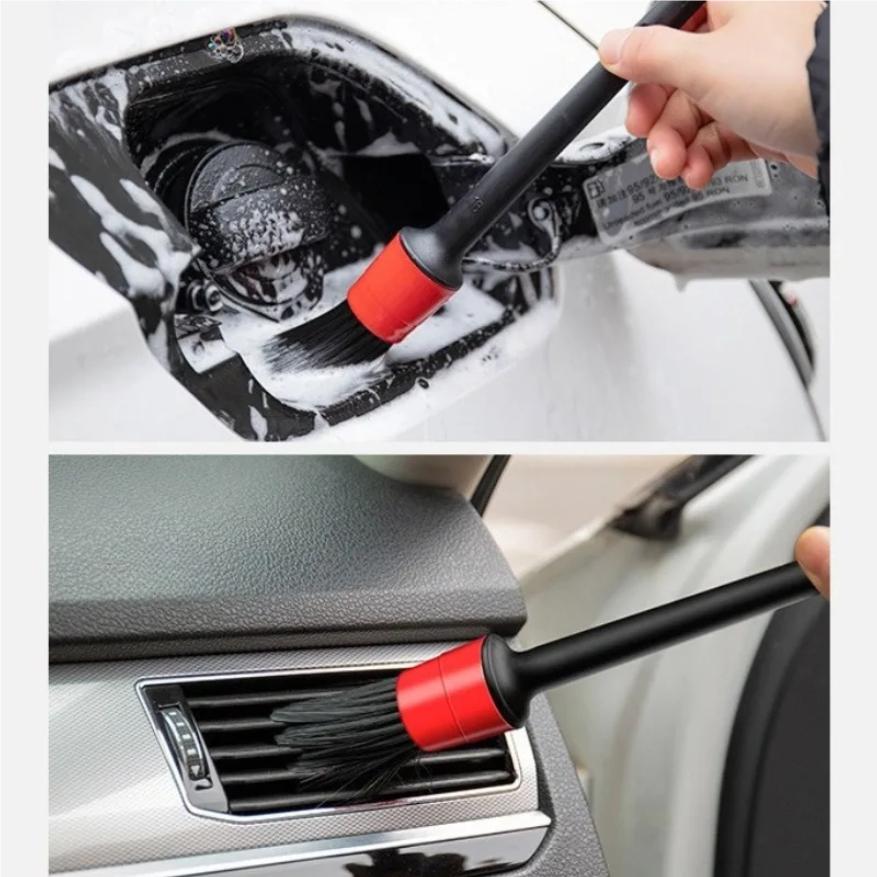 Autoputzbürsten-Set Automotive Detailbürsten für Auto-Innenraum-Detailing Bürstenset Felgenreinigungsbürste Kunststoff