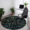 1pc Cartoon Character Illustrations Office Round Area Rug, Under Office Chairs Bedroom Living Room Home Decor, Room Deco, Available In Various Sizes