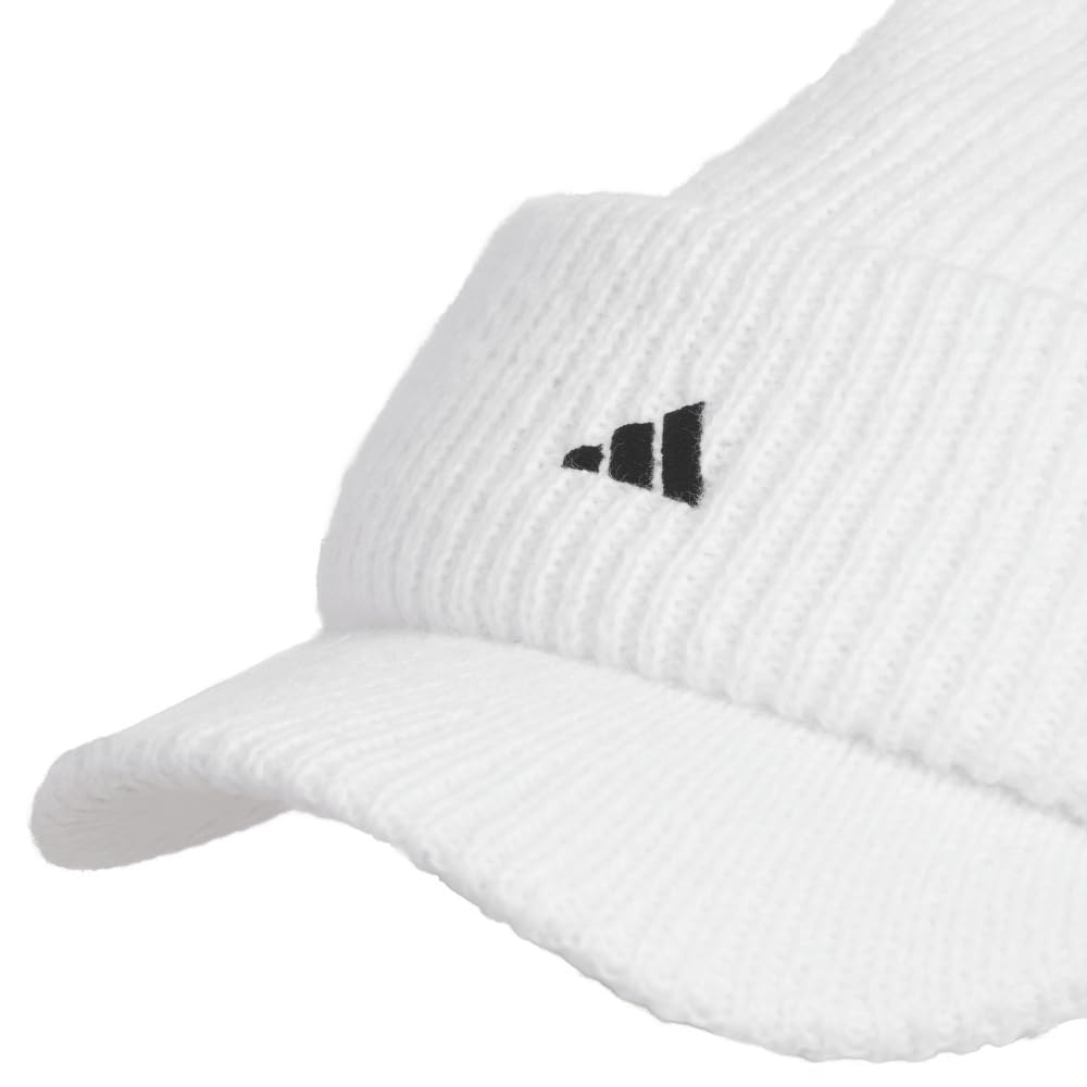 Adidas Golf Graphic Brim Knit White COLD.RDY Beanie, Men's,