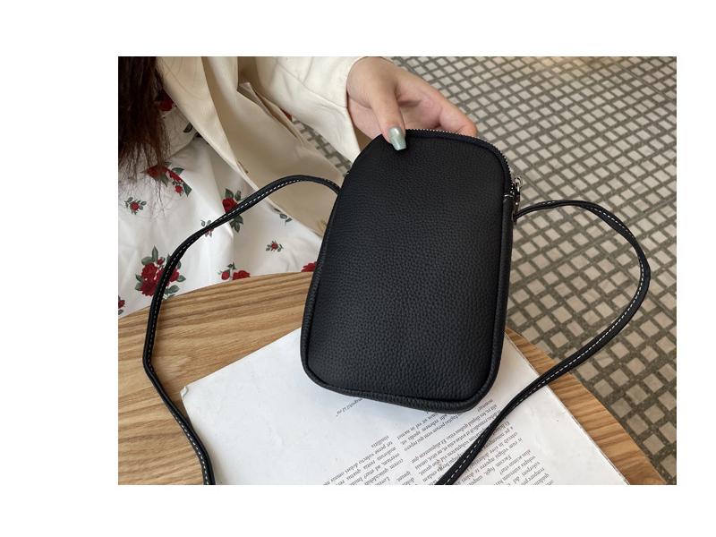 2025 Wielofunkcyjna Torba Crossbody na Telefon z Prawdziwej Skóry - Wytłaczana Skóra Bydlęca Licowa Torba na Ramię