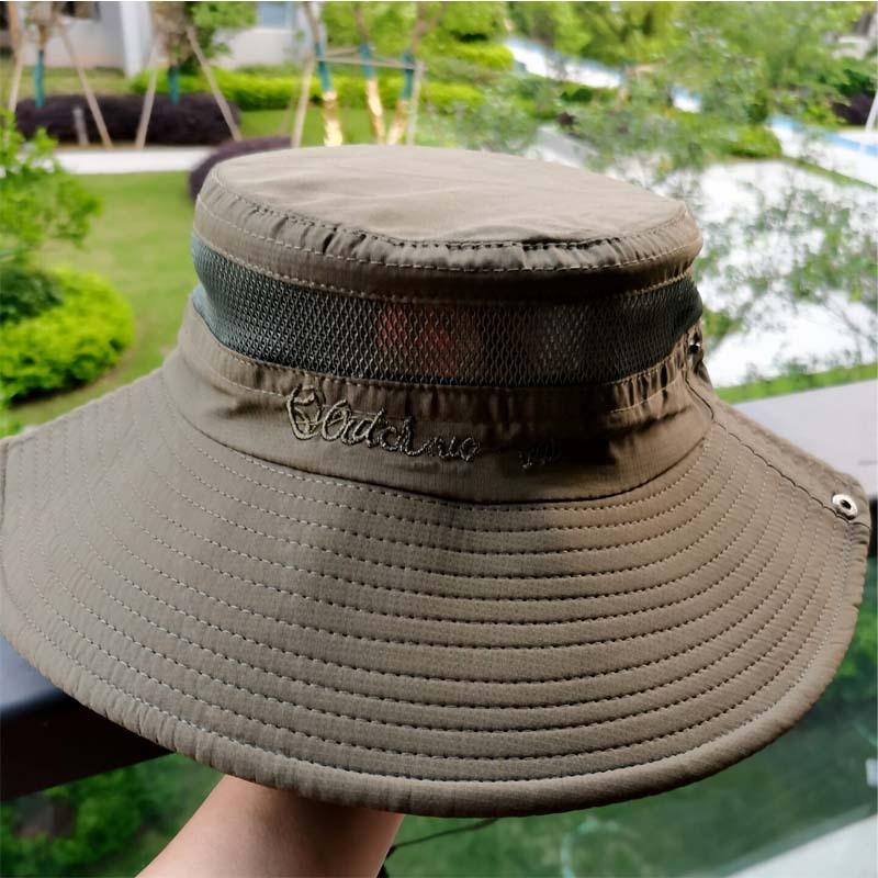 Sun Protection Fisherman Hat With Large Brim For Outdoor Sunshade And Travel