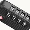 Anti-theft 4 Digit Combination Lock Zinc Alloy Wire Rope Padlock Customs Password Lock  for Travel
