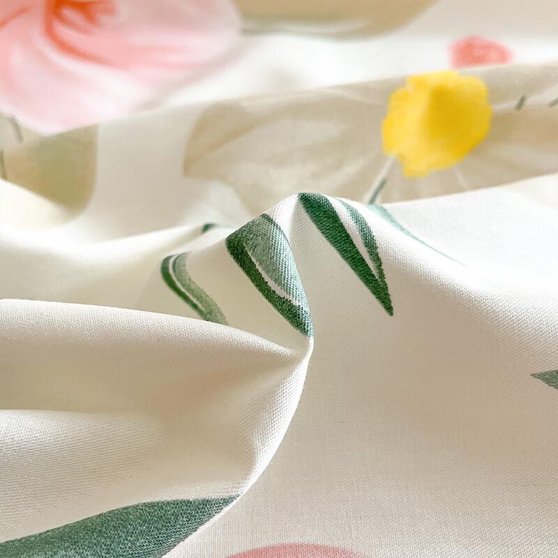 Heme Home Summer Floral Bamboo Fiber Printed Bed Sheet