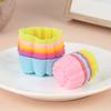 5 Peças 3/5Cm Molde de Silicone Lótus Bolo Muffin Assar Antiaderente Moldes Reutilizáveis