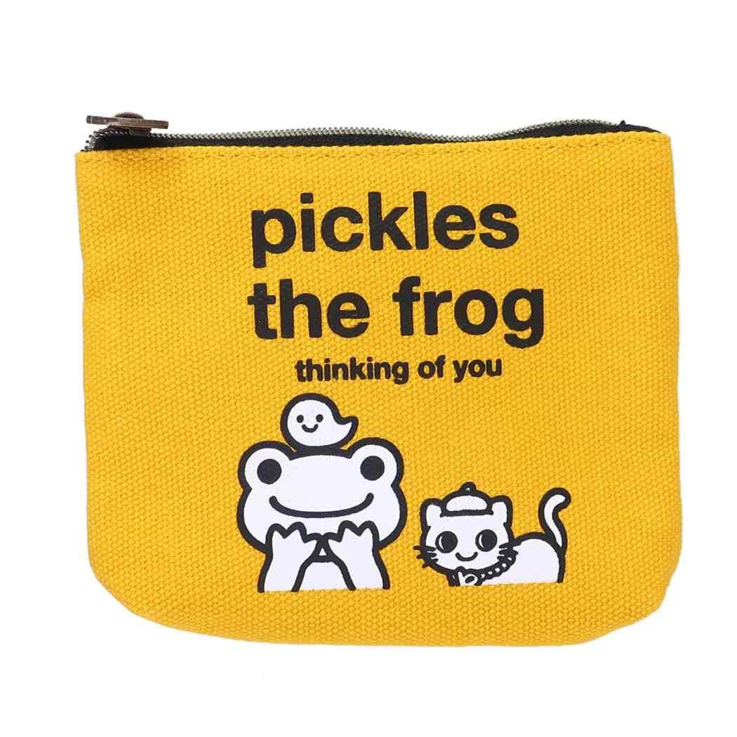 

Nakajima Corporation Frog Pickles alWays smile Tissue Pouch Yellow 182586-23