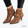 NEU Damen Stiefeletten Leopard Damen Spitzschuh Damen Chunky High Heel Damenschuhe Damenschuhe Übergröße 35-43 Schlange rtg5
