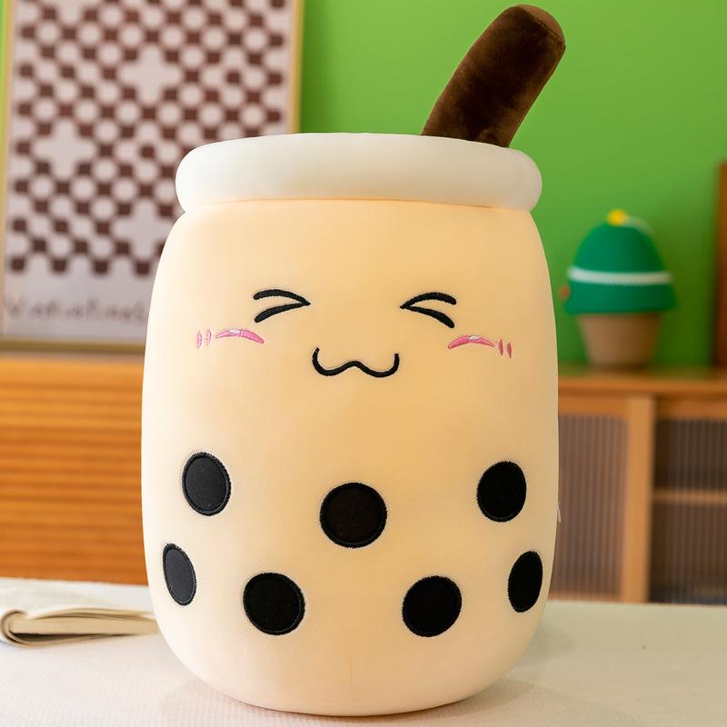 New Fruit Bubble Tea Cup Throw Pillow Doll Plush Toy Doll
