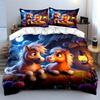 Cartoon Animal Farm Decor Set Bedding Set With 1 Duvet Cover 2 Pillowcases Single Double King Queen, Gift