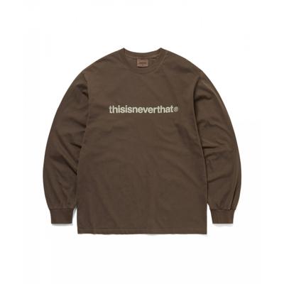T Logo L S Tee Dark chocoLaTe