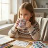 Kinderplay Kit créatif tatouages temporaires lavables et autocollants 3D strass pour enfants (GS2102)