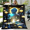 Couverture 3D Sakyamuni Bouddha Guanyin Bodhisattva Bouddhisme Foi Religion Couverture douce pour la maison, prier, chambre à coucher, lit, canapé