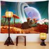 Planet Pilz Wandteppich Hängen Psychedelic Hexerei Mysterious Abstrakte Kunst Schlafsaal Wohnkultur