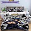 3pcs Duvet Cover Set (1*Duvet Cover + 2*Pillowcase, Without Core), Jujutsu Kaisen Print Bedding Set, Bedroom Decor, All‑Season, Birthday Gift