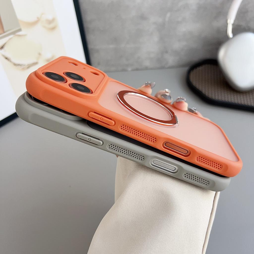 Applicable to Apple 17Promax mobile phone case, heat dissipation magnetic suction iPhone16Pro fixed-point bracket 15Pro protective case