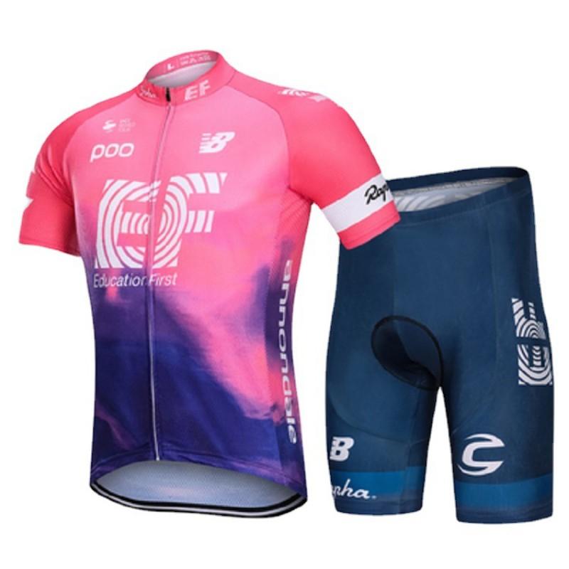 Mens Cycling Jersey Set Short Sleeve Road Bike Outfit Breathable Riding Gear