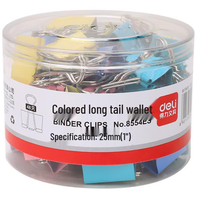 Deli 25mm Colorful Binder Clips
