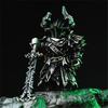 Zwarte Ridder Beoordelaar Paladijn Kruistocht Magnetisch Afneembaar Metalen Figuurtje Bureau Decoratie Figuur Culturele Creatieve Cadeaus