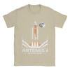 Artemis II Unisexned Moon Mission Space Logo T Shirt Hip Hop T Shirts  Cotton Plus Size XL Clothes Short Sleeves Casual Tops