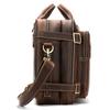 Crazy Horse Leather Men's Bag Men's Head Layer Cowhide Handbag Crossbody Bag Retro Multifunction Leather Shoulder Bag