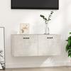 Vidaxl Wall Cabinet, Concrete Gray, 80X35X36.5 Cm