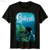 Splash 1985 Movie Poster Inspired T Shirt Retro 80s  Vintage Washed Homme Stretched Designer Clothes Stylish Fashion