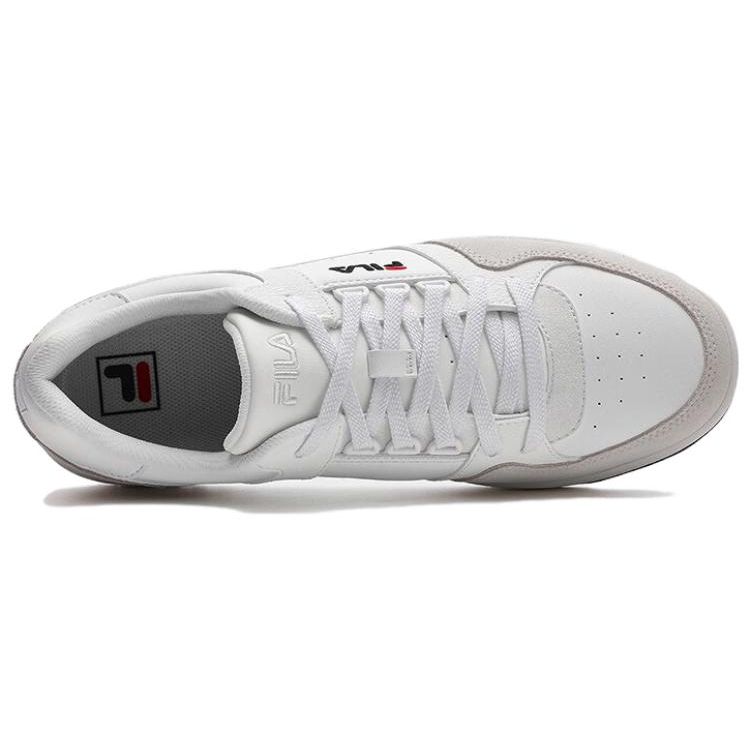 Fila Targa Round Shield Comfortable Low-Top Lifestyle Sneakers Men Sneakers White F12M342208FBW