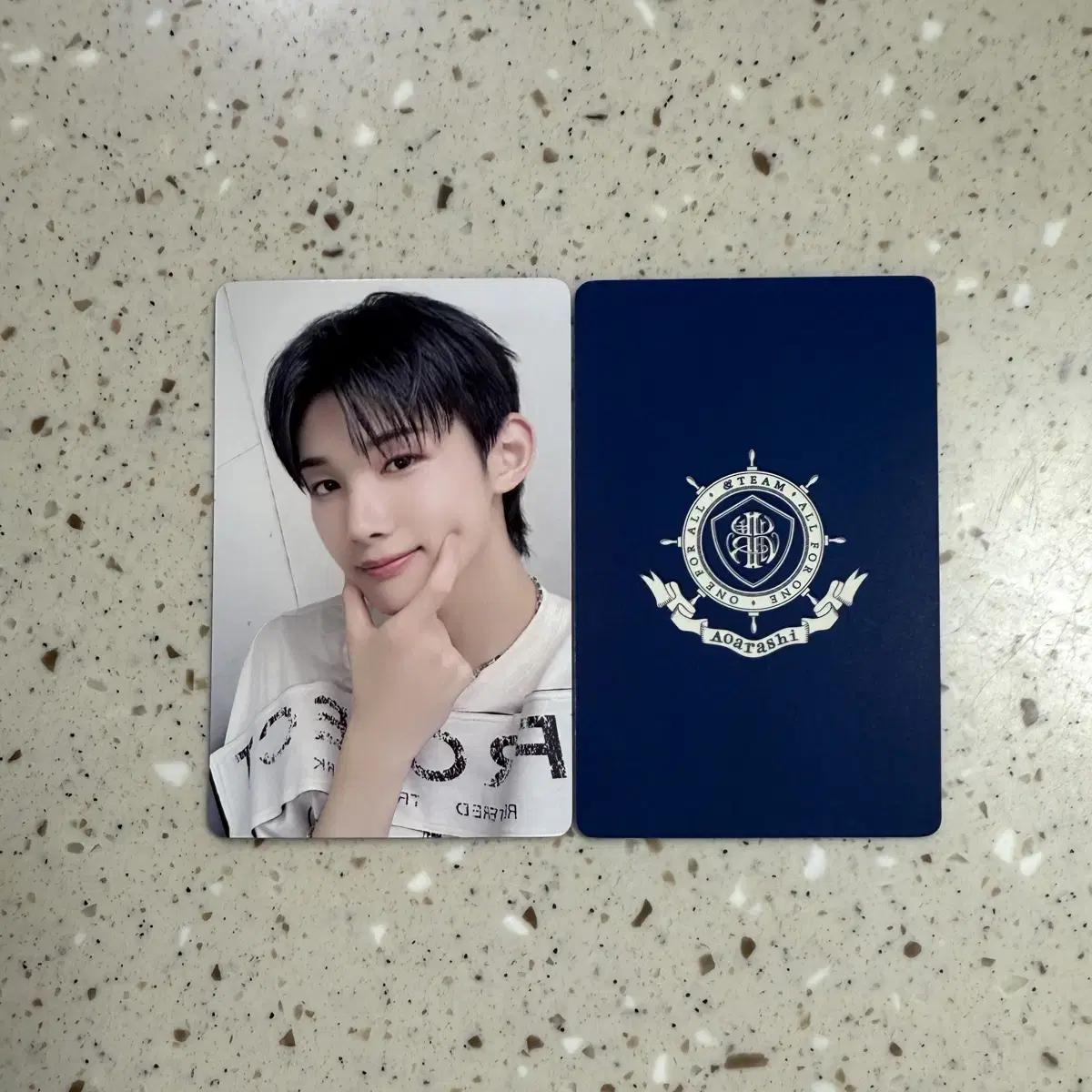 

&TEAM Джо Аораси Ичжию Китай Видеозвонок Предзаказ Бонус Фотокарточка