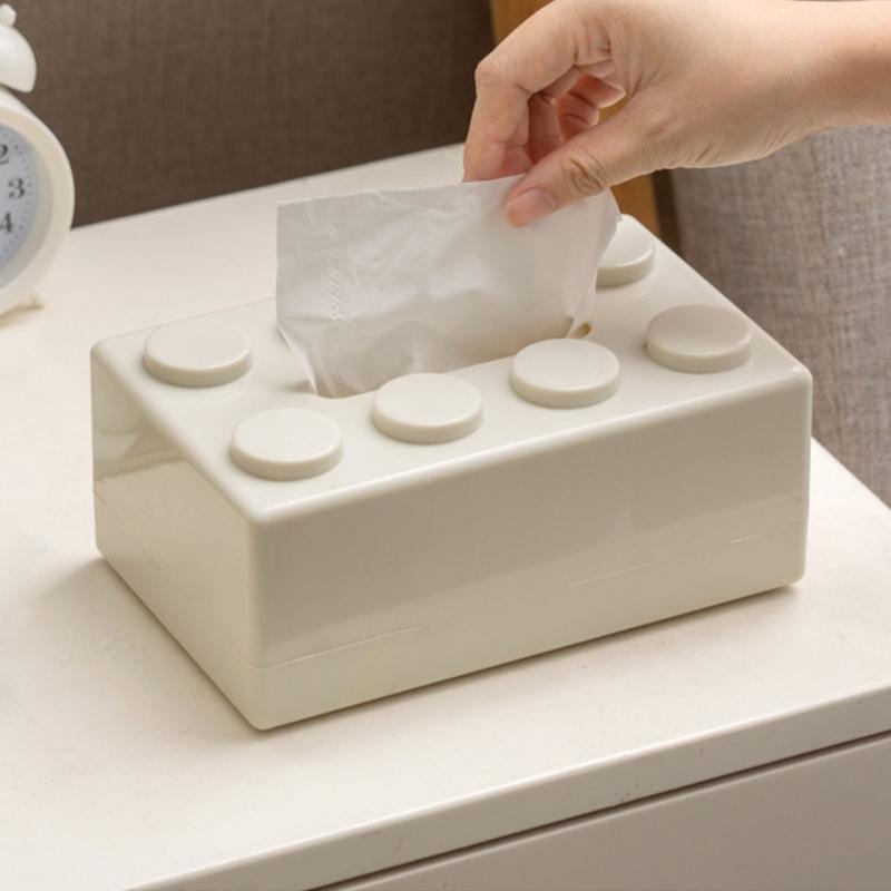 Innovative Brick Design Tissue Holder Multipurpose Desktop Paper Towel Organizer Napkin Dispenser Kitchen Decoration