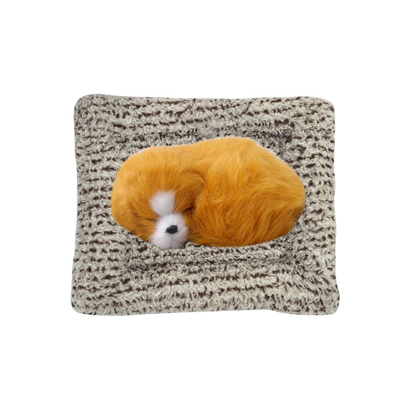 Car Stuffed Toys Lovely Simulation Animal Plush Sleeping Dogs Toy Kids For Car Interior Decor Accessories