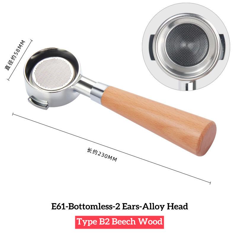 E61 Group head 58mm Filter Holder For Expobar FAEMA RANCILIO LACIMBALI Coffee Machine Spout Bottomless Portafilter Coffee Maker