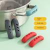 2PCS New Silicone Pan Handle Anti-Ironing Sleeve Anti-Ironing Heat-Resistant Iron Pan Wok Ears Durable Gloves Handle Sleeve